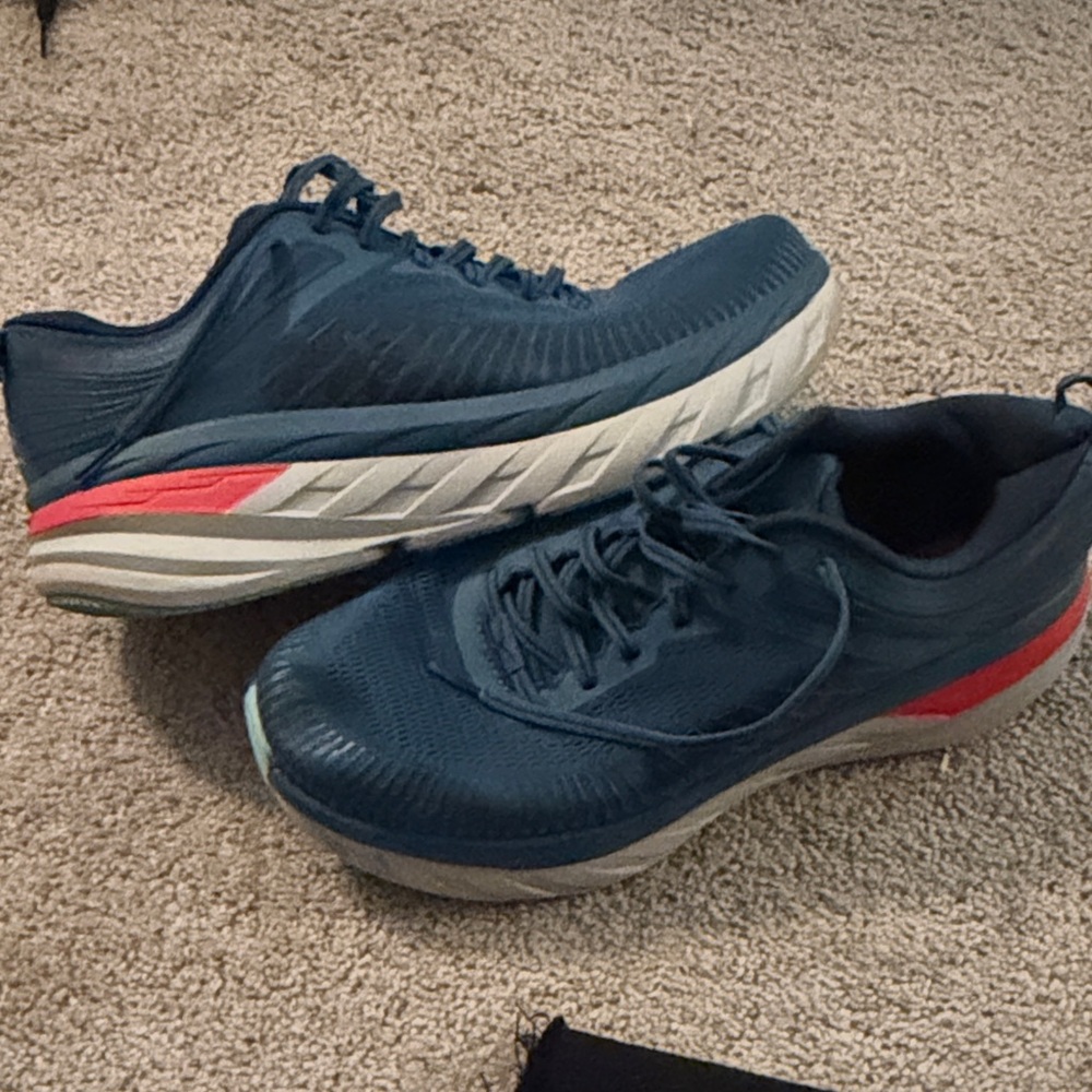 Men's HOKA Blue Running Shoes- nearly new!